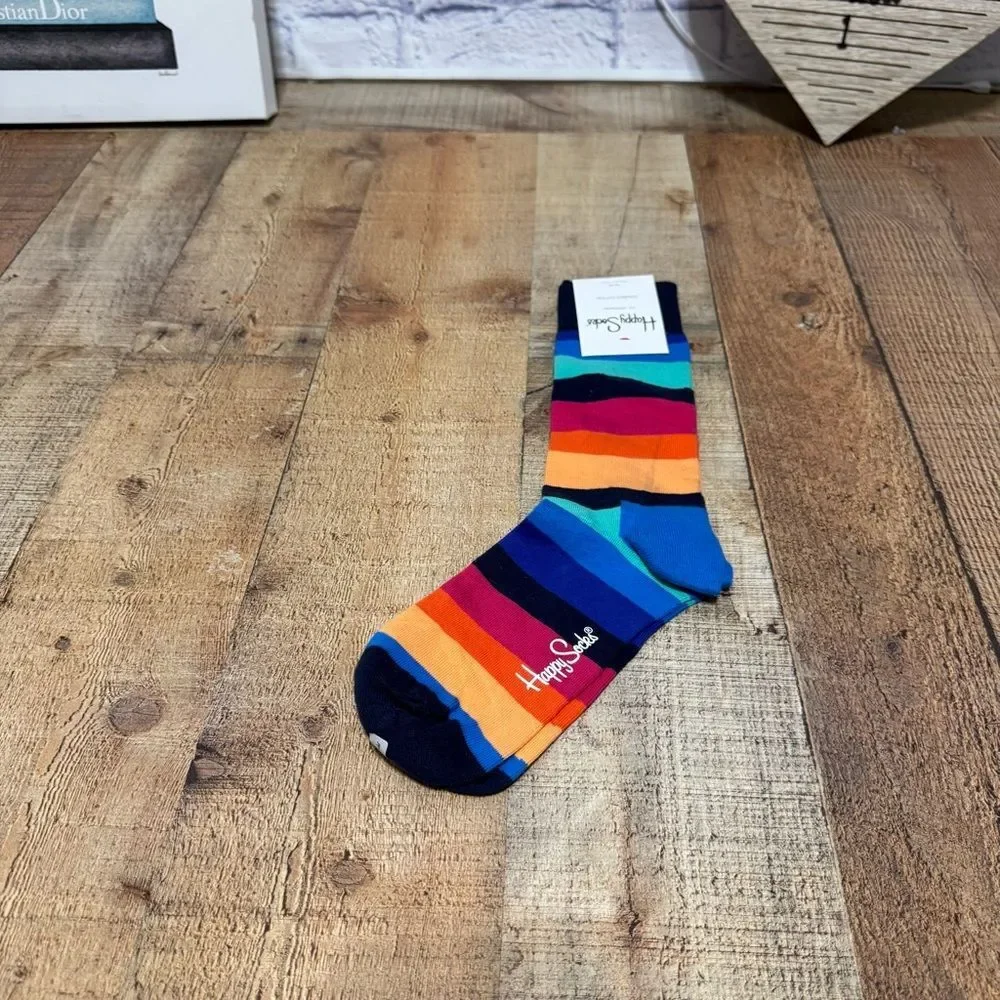 Happy Socks Women's  Unisex  Combed Cotton Sock,  Size 5 1/2 - 9 1/2 - 1 Pack